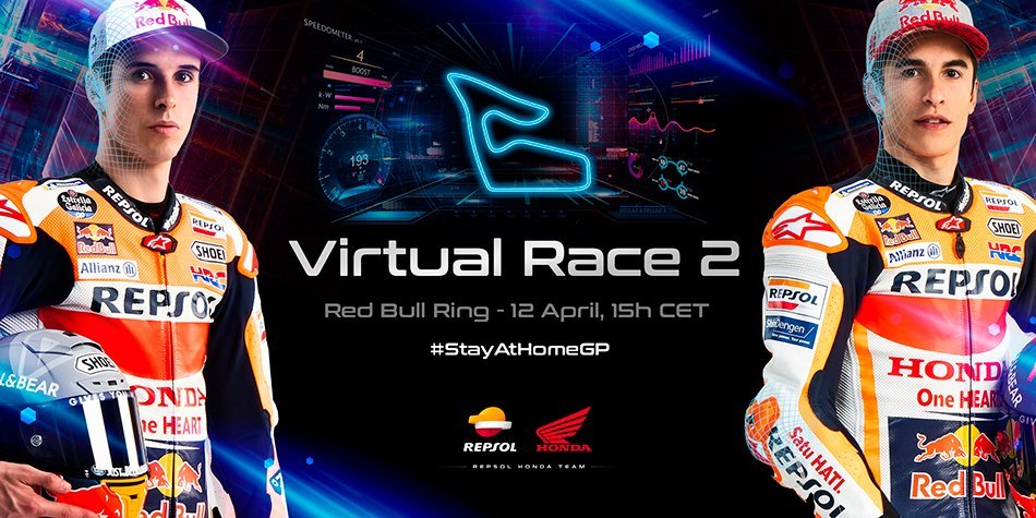 El equipo Repsol Honda se prepara para el segundo GP virtual