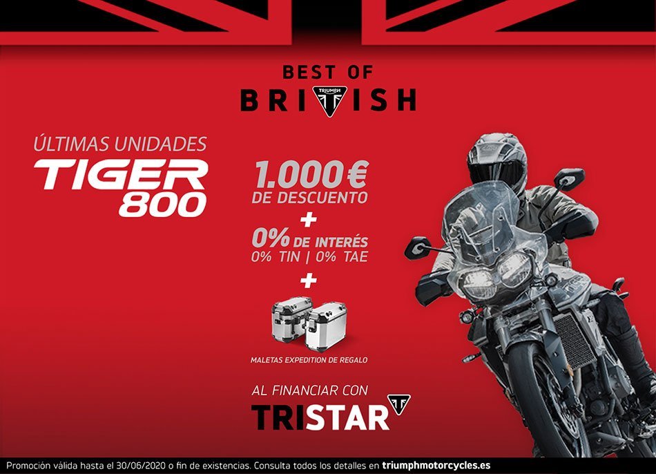 Triumph ofrece las últimas unidades de Tiger 800