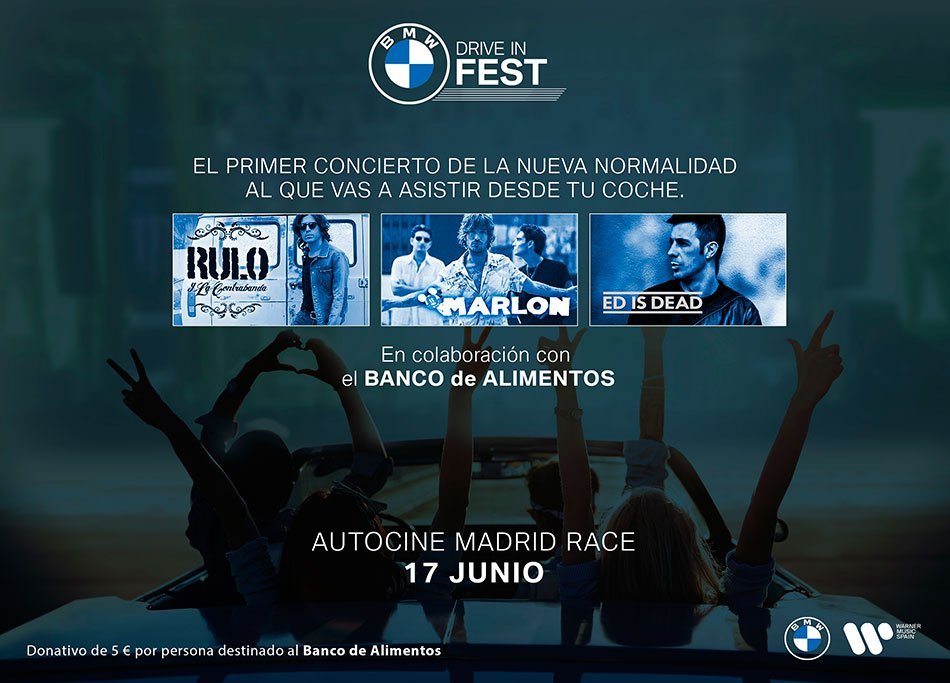 BMW organiza el primer concierto en formato autocine en España
