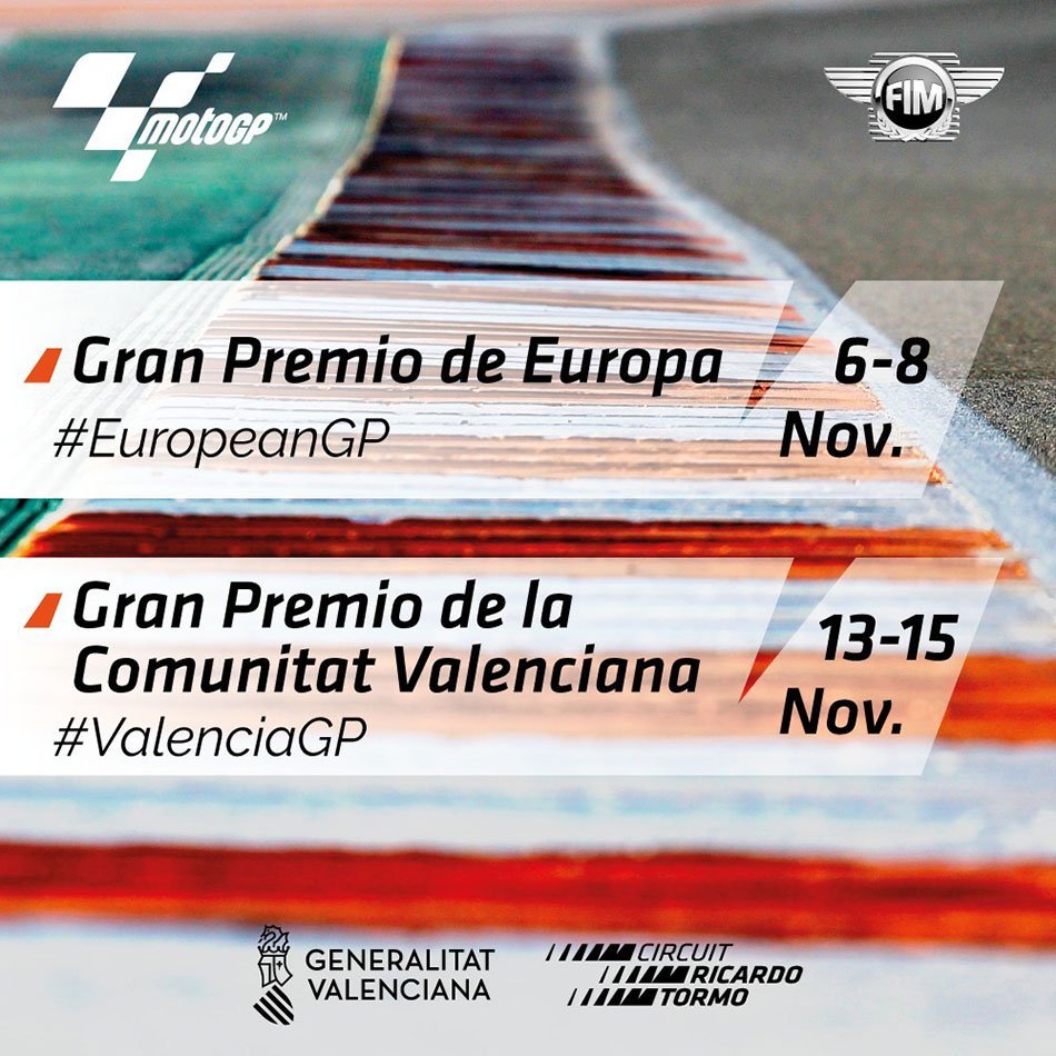 El Circuit Ricardo Tormo celebrará dos carreras del Mundial