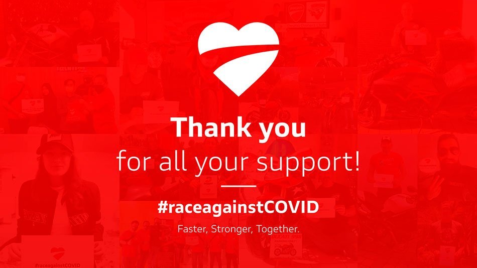 La iniciativa #raceagainstCovid organizada por Ducati llega a su fin