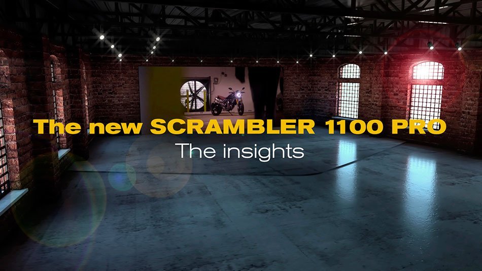 Un vídeo de realidad aumentada muestra todos los detalles de la Ducati Scrambler 1100 Pro